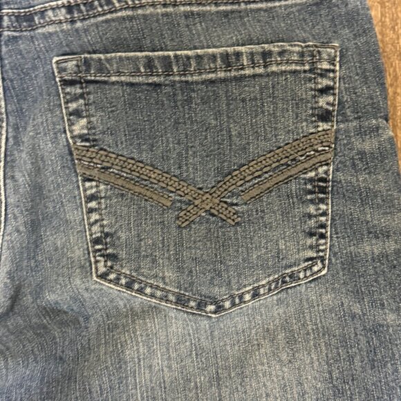 TK Axel Jeans Men's 32x30 Medium Wash Slim Straight Faded Stretch Denim Grunge - Picture 6 of 9